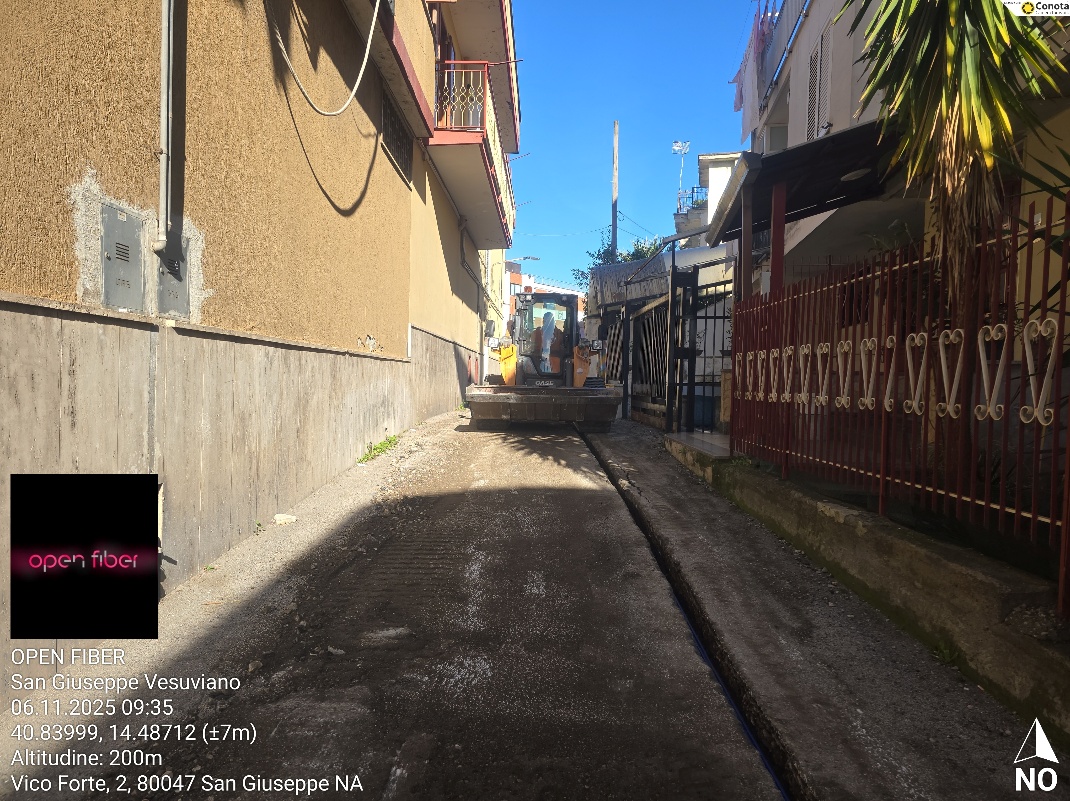 Cantiere per lavori su sottoservizi